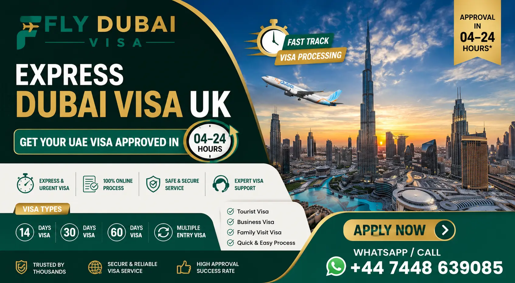 Express Dubai Visa UK - Get UAE Visa Approved in 04-24 Hours (2026)